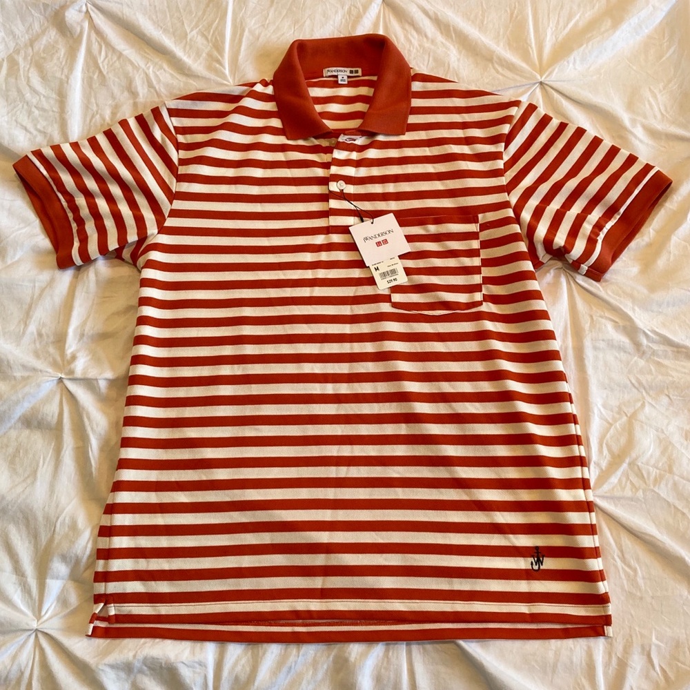 Orange-striped men’s JW Anderson UNIQLO polo
